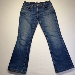 Levi's 515 Boot Cut Jeans Womens 6 Short Red Tab Stretch Denim Medium Wash